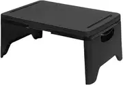 SEWACC Folding Computer Desk Foldable Table Bed Table Tray Computer Table Drawing Desks Lap Desk Portable Desk Tray Laptop Stand Folding Lap Table Lap Bed Table Pp Black