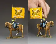 KING & COUNTRY THE REAL WEST TRW146 U.S. 5TH CAVALRY REGT FLAG BEARER MIB