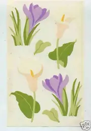 MRS GROSSMANS CALLAS & CROCUS VELLUM STICKER SHEET BN