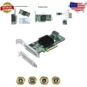 12G PCI-E SAS/SATA HBA RAID Controller Card - Broadcom SAS 3008, Supports RAID
