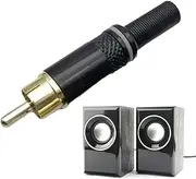 Speaker Wire Plug - Audio Connector Plug - Male Plug, Screw Terminal Connector, Audio Connector Adapter for Speaker Wire Ends
