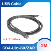 USB Cable 2m for Symbol Barcode Scanner LS1203 LS2208 LS4208 CBA-U01-S07ZAR Lot