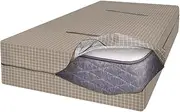 Gicov Mattress Bag for Moving and Storage Waterproof Reusable Mattress Cover with Handle for Moving Mattress Storage Bag Fit for Twin Queen King Size (Plaid, Queen)