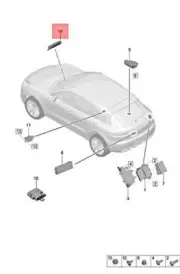 Genuine PORSCHE Macan 95B Control Unit 95B907159N