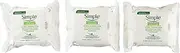 3 PACK of Simple Skincare, Micellar Cleansing Wipes, 25 Wipes