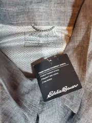 Eddie Bauer Mens Front Range Chambray Shirt Snap Front Size Xl