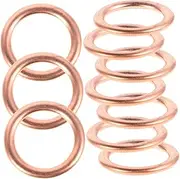 100pcs Engine Oil Drain Plug Gasket Sealing Washers Replacement for Car Oil Pan Durable Crush Washers Easy Installation Golden