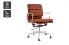 Matt Blatt Premium Replica Low Back Soft Pad Office Chair Genuine Leather