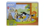 Bluey 5 Wood Puzzles with Wooden Storage Box.