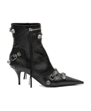 leather and ankle boots 37 Black