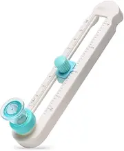 Circle Cutter 360-Degree Handmade Rotation Compass Adjustable Circle Diameter DIY Card Paper Cutting Tool with Visible Center Position and Clear Scale with Blade Cover Ideal for Crafting