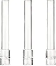 3Pcs Glass Stem for Steam/Smoke, 0.5x4" Straight Glass Tube, Transparent Glass Tubes, Washable Reusable Glass Pipe for Laboratory, Experiment, Teaching Glass Tube