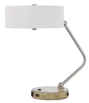 Cal Lighting BO-3058DK Marcos 20" Tall Gooseneck Desk Lamp - Silver
