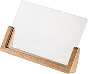 Tofficu Table Acrylic Rack Magnetic Photo Frames Sign Holder Stand Gallery Wall Poster Holder Stand Display Easel Stand Photo Holder Plate Stand Decorative Picture Frame Decor Stand Wood