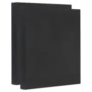 Painting Canvas Panels, 2 Pack 6x6 Inch Rectangle Blank Art Board, Black