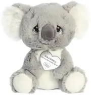 Aurora - Small Gray Precious Moments - 8.5" Kira Koala - Stuffed Animal