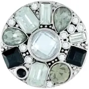 [Ginger Snaps] Original Chateau Gray Snap, 20 Millimeter, Jewelry and Accessories, 12mm, No Gemstone