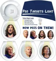 Kamala Harris Toilet Target Light Projector 2.0 with High Definition Funny Democ