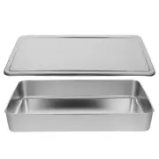 Bakeware Stainless Steel Baking Pan with Lid Sheet Cake Pans for Toaster Oven