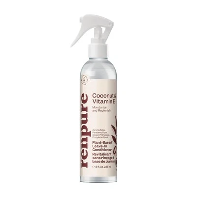 RENPURE Plant Based Natural Leave In Conditioner Spray - Hydrating Vitamin E & C