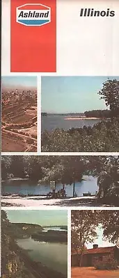 1967 Ashland Road Map: Illinois NOS