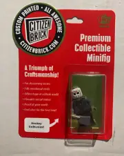 Hockey Enthusiast Cleaver Citizen Brick Minifig Minifigure Brand New