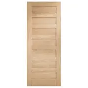 Corinthian Moda White Oak Internal Door AMOD15 - 520mm x 2340mm x 35mm
