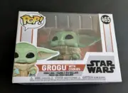 Grogu With Cookies Mandalorian #465 Funko Pop Bobble Head Star Wars New In Box