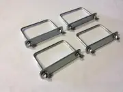 Roof Rack Basket U-Bolt kit (75mm) with nyloc nuts (x4)