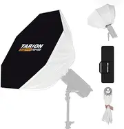 TARION Collapsible Softbox with Bowens Mount - 26in/65cm Innovative Reflect-Diffuse Swap Octagon Soft Box with One-Step Setup for Studio Photography Compatible with COB Lights Speedlite FB-65 SOFTBEAM