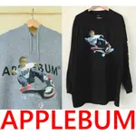 BLACK全新APPLEBUM美國黑人KIDS小孩JORDAN 1黑頭芝加哥AJ1滑板人物薄長T短T (另有帽T)