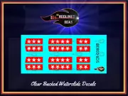 1/64 Redline "Olds 442 Stars & Stripes" Custom Decal SCR-0383B