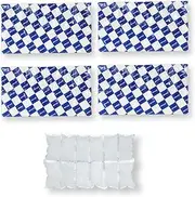 Disposable Ice Packs Sheets for Frozen Food Shipping, Cold Freezer Packs for Coolers Lunch Box, Dry Ice Shipping Cold Packs Ice Frozen Gel Packs for Perishable Mailing Storage, 2 x 6 Cells, 4 Sheets