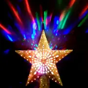 CHRISTMAS STAR TREE TOPPER / PROJECTOR multi-color LIGHT SHOW / WATCH VIDEO!