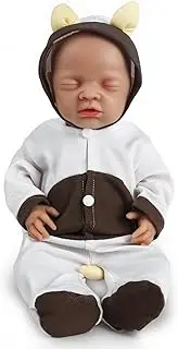 Vollence Full Silicone Reborn Baby Dolls Anatomically Correct Lifelike Newborn Silicone Baby Dolls Stress Relief Anti-Stress Toy for Children and Toddlers Children Gifts - Girls