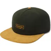 Dakine Lodge Unstructured Cap Adjustable Strap Back Flat Brim Hat Darkest Spruce