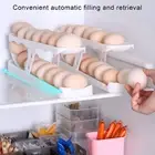 Kitchen Egg Organizer Tilt Design Dispenser Capacity Fridge Slide Carton