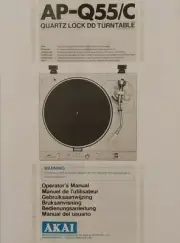 AKAI AP-Q55/C Direct Drive Turntable - Operating Instruction - USER MANUAL