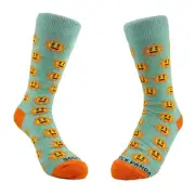 Smiley Sun Face Patterned Sock Panda (Adult Small - Shoe Sizes 2-5)