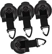 LIFKOME 4Pcs Heavy Duty Tent Suction Cup Hooks Durable Camping Tarp Hook Clips for Secure Outdoor Use Wind Resistant Mark Design for Tents and Tarps