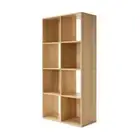 8-Cube Storage Unit Home Living Decor Organisation Bookshelf Cupboard - Oak-Look