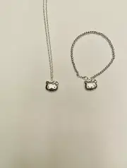 Hello Kitty Fantasy Girl’s Necklace And Bracelet Set