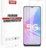 [TQLGY] Screen Protector for Oppo A78 5G, 9H Tempered Glass Film, Anti-Scratch, HD Clear, 2-Pack