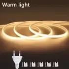 COB LED Strip 220V High Brightness Led Light Waterproof Flexible Ribbon Tape for