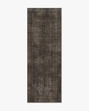 75' x 215' | Machine Washable Runner Rug | Kid & Pet Friendly | Indoor Rug | Cyrus Black Rug | Ruggable