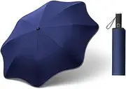 UV Blocker Rain Umbrella, Large Windproof Golf Umbrella, Strong UV Blocker Rain Umbrella, Reflective Folding Umbrella, Backpack Accessories for Men, Women, Teens