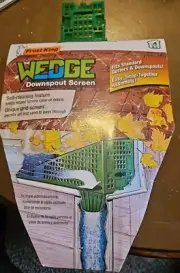 FROST KING Wedge Gutter Downspout Screen Self Cleaning Design Easy Assembly NEW