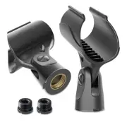 Microphone Clip for Mic Stands 2 Pcs Universal Holder Comes with 5/8" Male to...