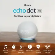 All-New Echo Dot (5Th Gen, 2022 Release) with Clock | Smart Speaker with Clock a