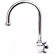 T&S Brass B-0527 9-1/16" Wall Mount Swivel Gooseneck Faucet w/2.2 GPM Aerator